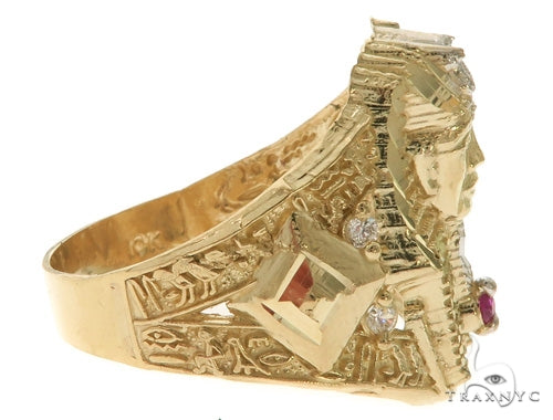 10K Gold Pharaoh Ring 58448 - Image 3