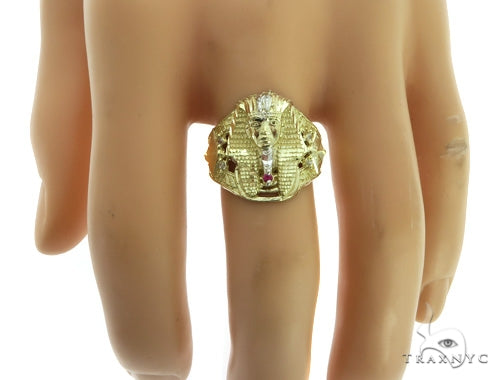 10K Gold Pharaoh Ring 58448 - Image 6