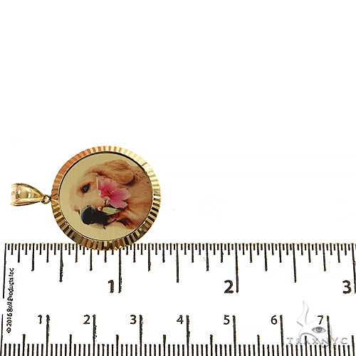 10K Gold Photo Pendant 25mm 69145 - Image 5