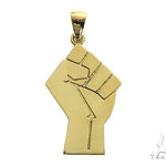 10K Gold Power Fist, BLM, Pendant 66328 - Image 1