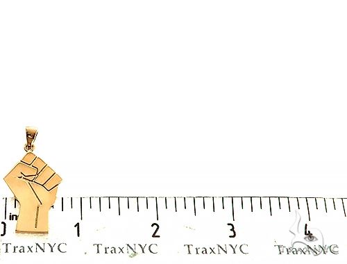 10K Gold Power Fist, BLM, Pendant 66328 - Image 7