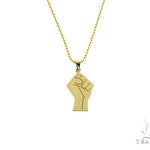 10K Gold Power Fist, BLM, Pendant Set 66333 - Image 1