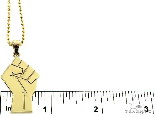 10K Gold Power Fist, BLM, Pendant Set 66333 - Image 5