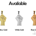 10K Gold Power Fist, BLM, Small Pendant 66329 - Image 5