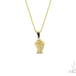 10K Gold Power Fist, BLM, Small Pendant Set 66335 - Image 1