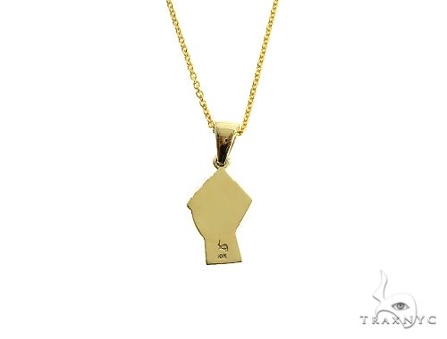 10K Gold Power Fist, BLM, Small Pendant Set 66335 - Image 3