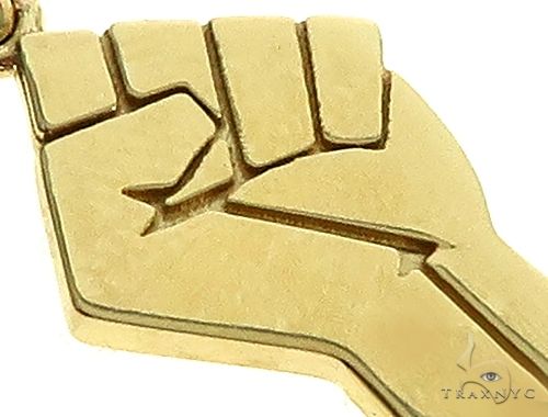 10K Gold Power Fist, BLM, Small Pendant Set 66335 - Image 4