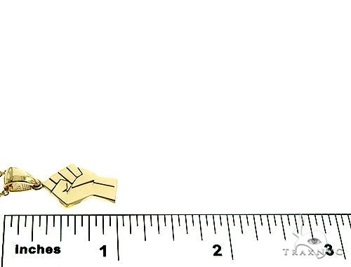 10K Gold Power Fist, BLM, Small Pendant Set 66335 - Image 6