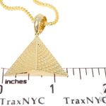 10K Gold Pyramid Pendant Set  44432 - Image 11