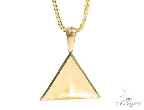 10K Gold Pyramid Pendant Set  44432 - Image 5
