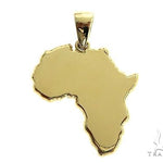 10K Gold Small Africa Ladies Pendant 66327 - Image 1
