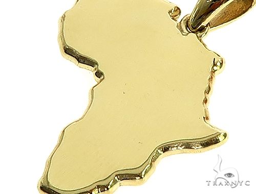 10K Gold Small Africa Ladies Pendant 66327 - Image 4
