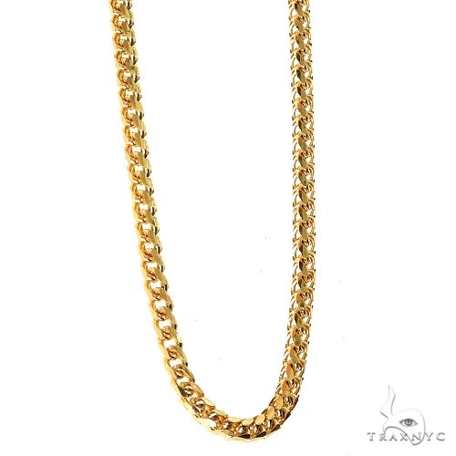 10K Yellow Gold Solid Franco Link Chain 30 Inches 2mm   66166 - Image 2