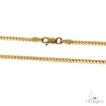 10K Yellow Gold Solid Franco Link Chain 20 Inches 2mm   66779 - Image 3