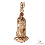 10K Gold Virgin Mary Charm Pendant 67554 - Image 4