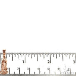 10K Gold Virgin Mary Charm Pendant 67554 - Image 5