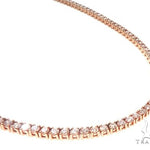 10K Rose Gold Prong Diamond Chain 26 Inches 6mm   64102 - Image 2