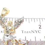 10K Two Tone Gold Saint Michael Pendant 33929 - Image 7