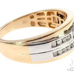 10K Two Tone Gold Two Row Channel Diamond Band Ring 65342 - Image 3