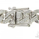 10K White Gold Miami Cuban Diamond Bracelet 65226 - Image 4