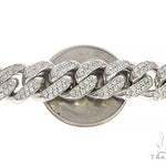 10K White Gold Miami Cuban Diamond Bracelet 65226 - Image 5