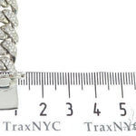 10K White Gold Miami Cuban Diamond Bracelet 65226 - Image 8