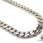 10K White Gold Miami Cuban Link Chain 23 Inches 10mm   32008 - Image 1