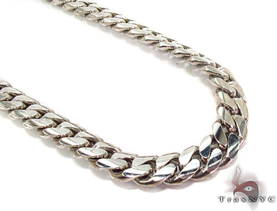 10K White Gold Miami Cuban Link Chain 23 Inches 10mm   32008 - Image 1