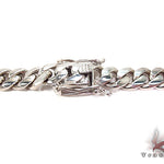 10K White Gold Miami Cuban Link Chain 23 Inches 10mm   32008 - Image 4