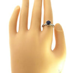 10K White Gold Sapphire Ring 63749 - Image 6
