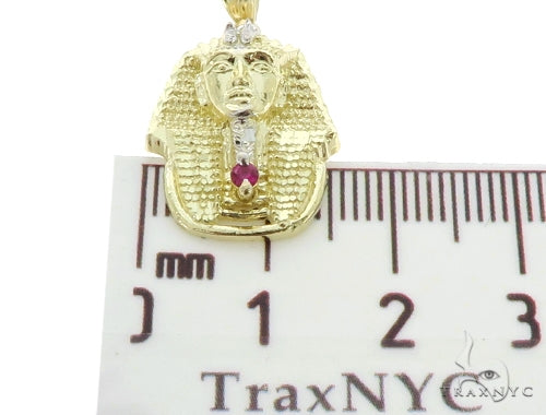 Small Pharaoh Pendant 20, 24 Inches Cuban Chain Set 56886 - Image 9