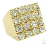 10K Yellow Gold 4 Row Diamond Ring 65991 - Image 1