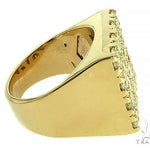 10K Yellow Gold 4 Row Diamond Ring 65991 - Image 5