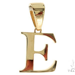 10K Gold Charming Initial 'E' Pendant 57202 - Image 1