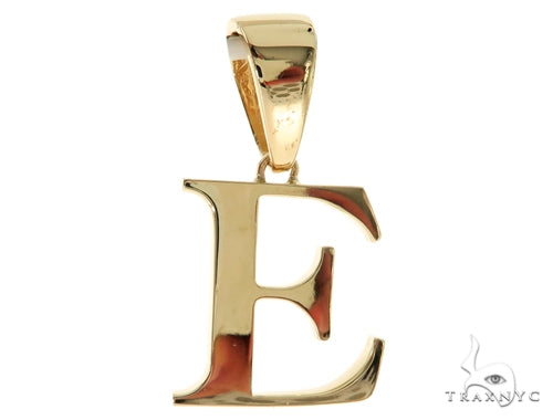 10K Gold Charming Initial 'E' Pendant 57202 - Image 1