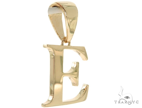 10K Gold Charming Initial 'E' Pendant 57202 - Image 2