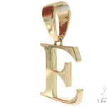 10K Gold Charming Initial 'E' Pendant 57202 - Image 3