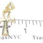 10K Yellow Gold Ankh Cross Crucifix 33927 - Image 7