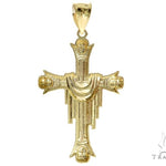 10K Gold Cross Crucifix 57088 - Image 3