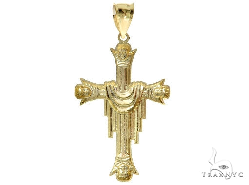 10K Gold Cross Crucifix 57088 - Image 3
