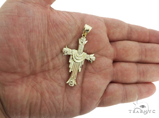 10K Gold Cross Crucifix 57088 - Image 4