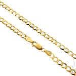 10k Yellow Gold Solid Curb Link Chain 26 Inches 4.7mm 57241 - Image 1