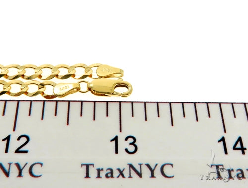 10k Yellow Gold Solid Curb Link Chain 26 Inches 4.7mm 57241 - Image 6