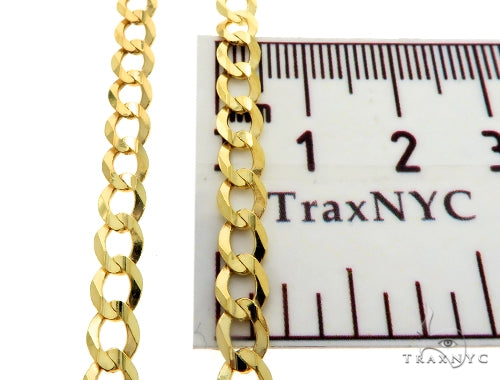 10k Yellow Gold Solid Curb Link Chain 26 Inches 4.7mm 57241 - Image 7