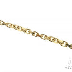 14k Yellow Gold Diamond Cut Solid Anchor Link Bracelet 8.25 Inches 3mm   65554 - Image 2