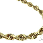 10K Gold Diamond Cut Solid Rope Link Chain 24 Inches 7mm   65686 - Image 1