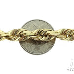 10K Gold Diamond Cut Solid Rope Link Chain 24 Inches 7mm   65686 - Image 4