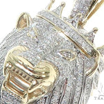10K Gold Diamond Lion King Crown Pendant 65252 - Image 4