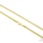 10K Yellow Gold Hollow Franco Link Chain 2mm 18 Inches   68267 - Image 1