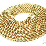 10K Yellow Gold Hollow Franco Link Chain 2mm 18 Inches   68267 - Image 4